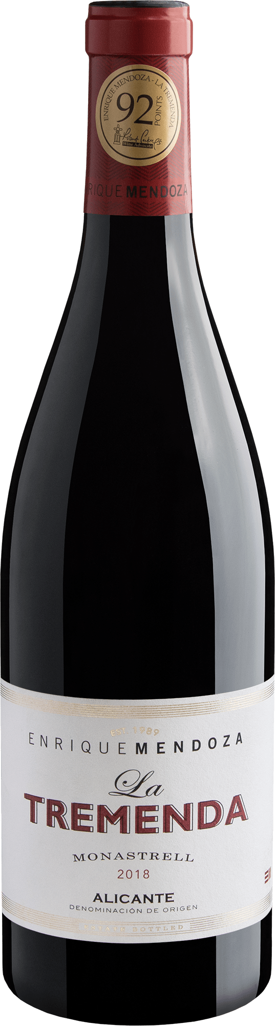 Enrique Mendoza La Tremenda Monastrell Alicante D.O. 2018