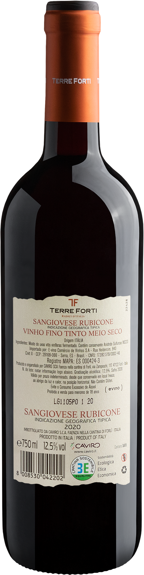 Terre Forti Radici D'Italia Sangiovese Rubicone IGT 2020 2