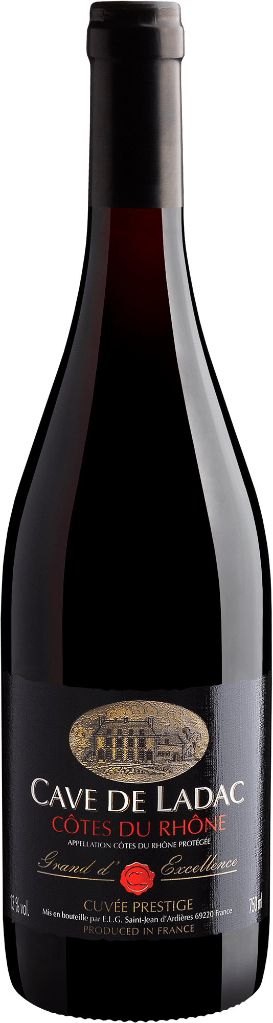 Cave de Ladac Grand d'Excellence Cuvée Prestige Côtes du Rhône AOP 2019