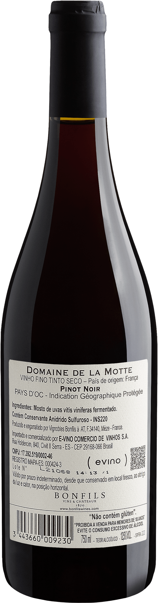 Domaine de La Motte Pinot Noir Pays d'Oc IGP 2020 2