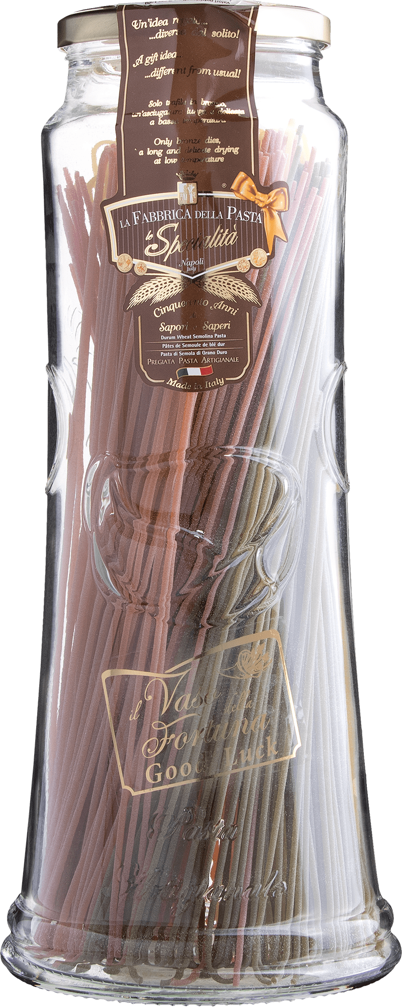 Spaghetti Tricolor di Gragnano em Vaso da Fortuna - 500g