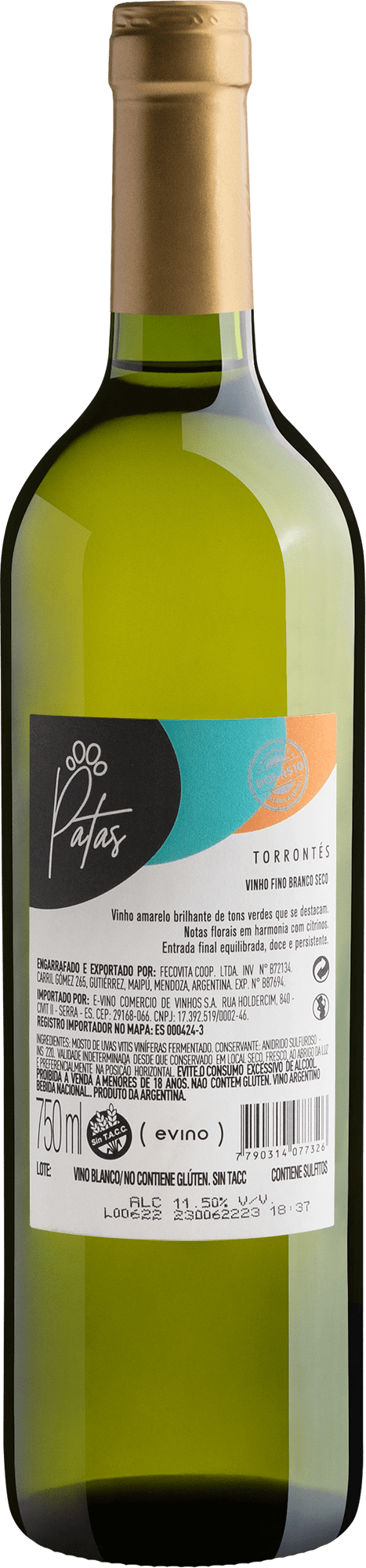 Patas Torrontés | Compre e doe R$10 2