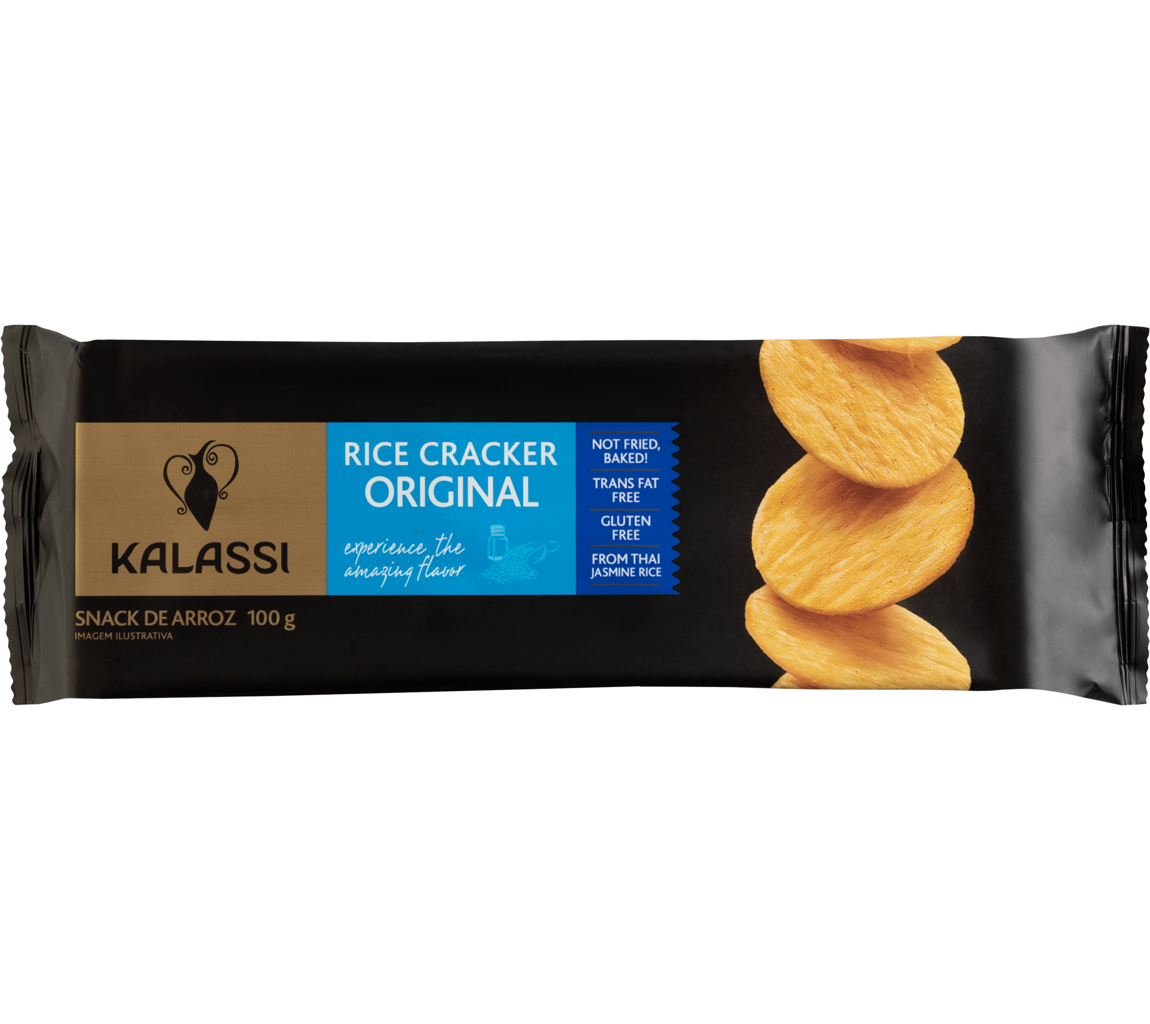 Snack de Arroz Rice Cracker Original Kalassi - 100g