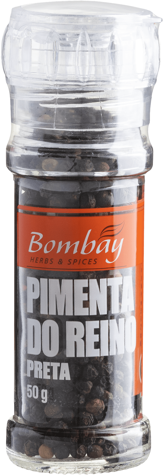 Pimenta do Reino Preta com Moedor Bombay Herbs & Spices - 50g