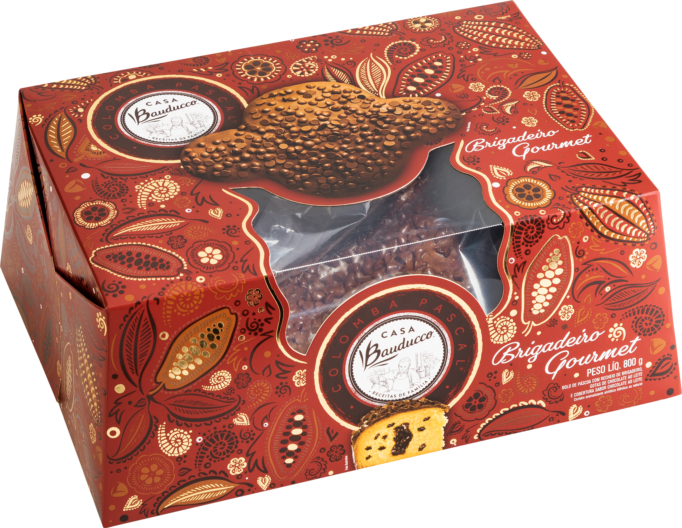Colomba Pascal Casa Bauducco de Brigadeiro Gourmet - 800g