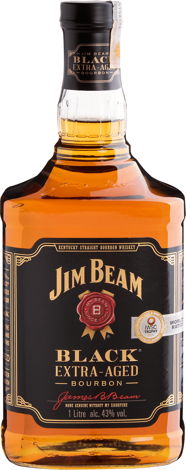 Jim Beam Black Extra-Aged Kentucky Straight Bourbon Whisky - 1 L