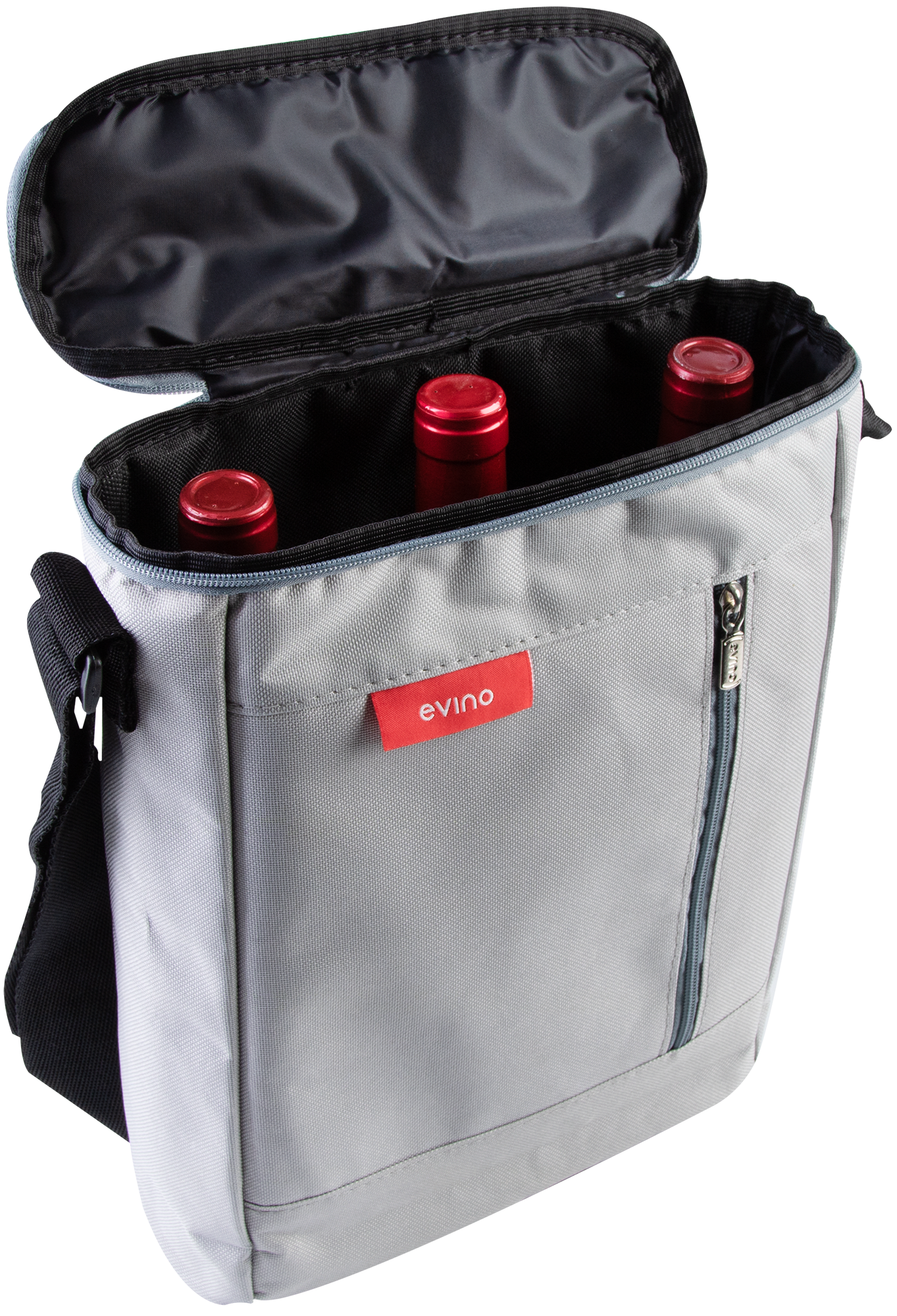 Bolsa Exclusiva Evino Cinza para 3 garrafas 2