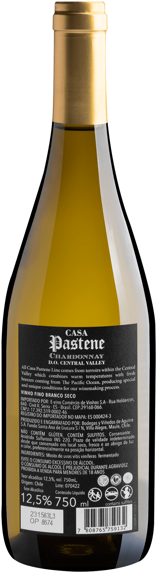 Casa Pastene Chardonnay Central Valley D.O. 2