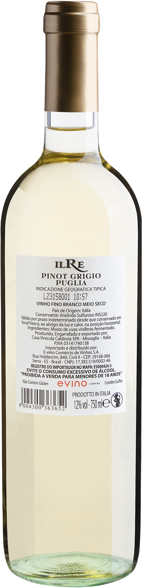 IL Re Pinot Grigio Puglia IGT 2