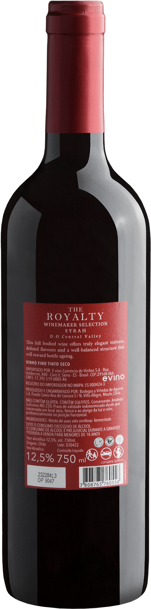 The Royalty Winemaker Selection Syrah Central Valley D.O. 2
