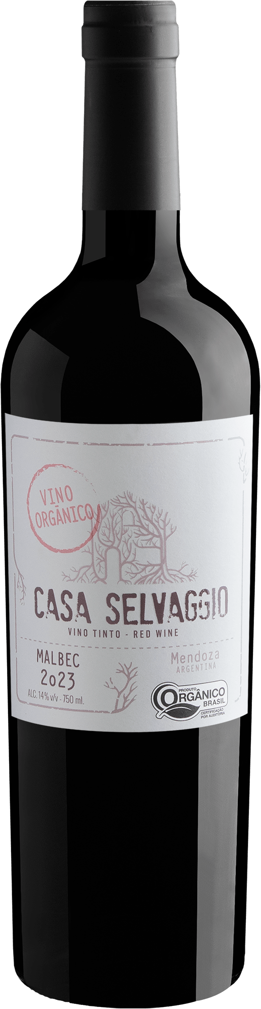 Casa Selvaggio Malbec Vino Orgânico 2023
