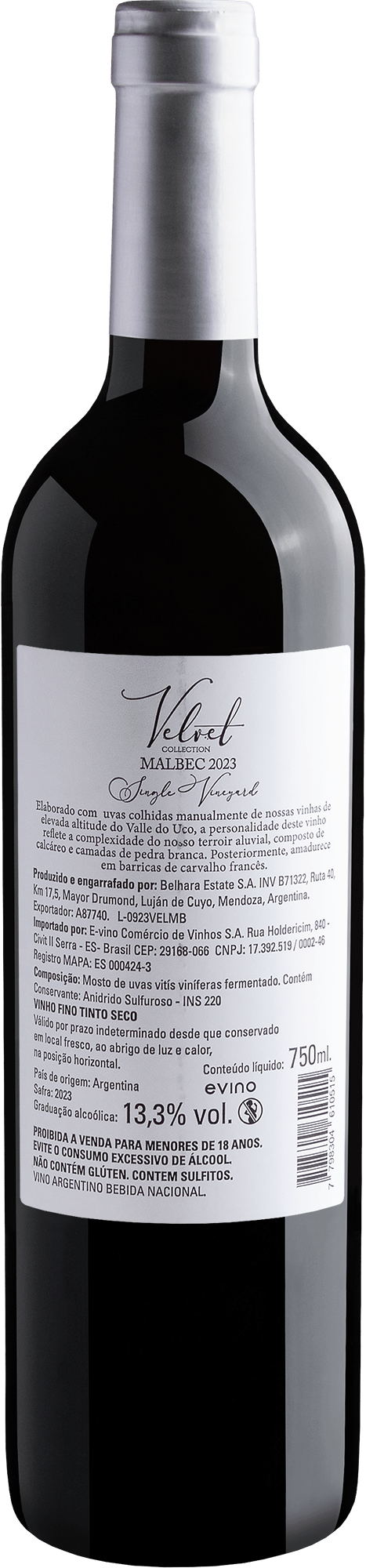 Velvet Collection Single Vineyard Malbec 2