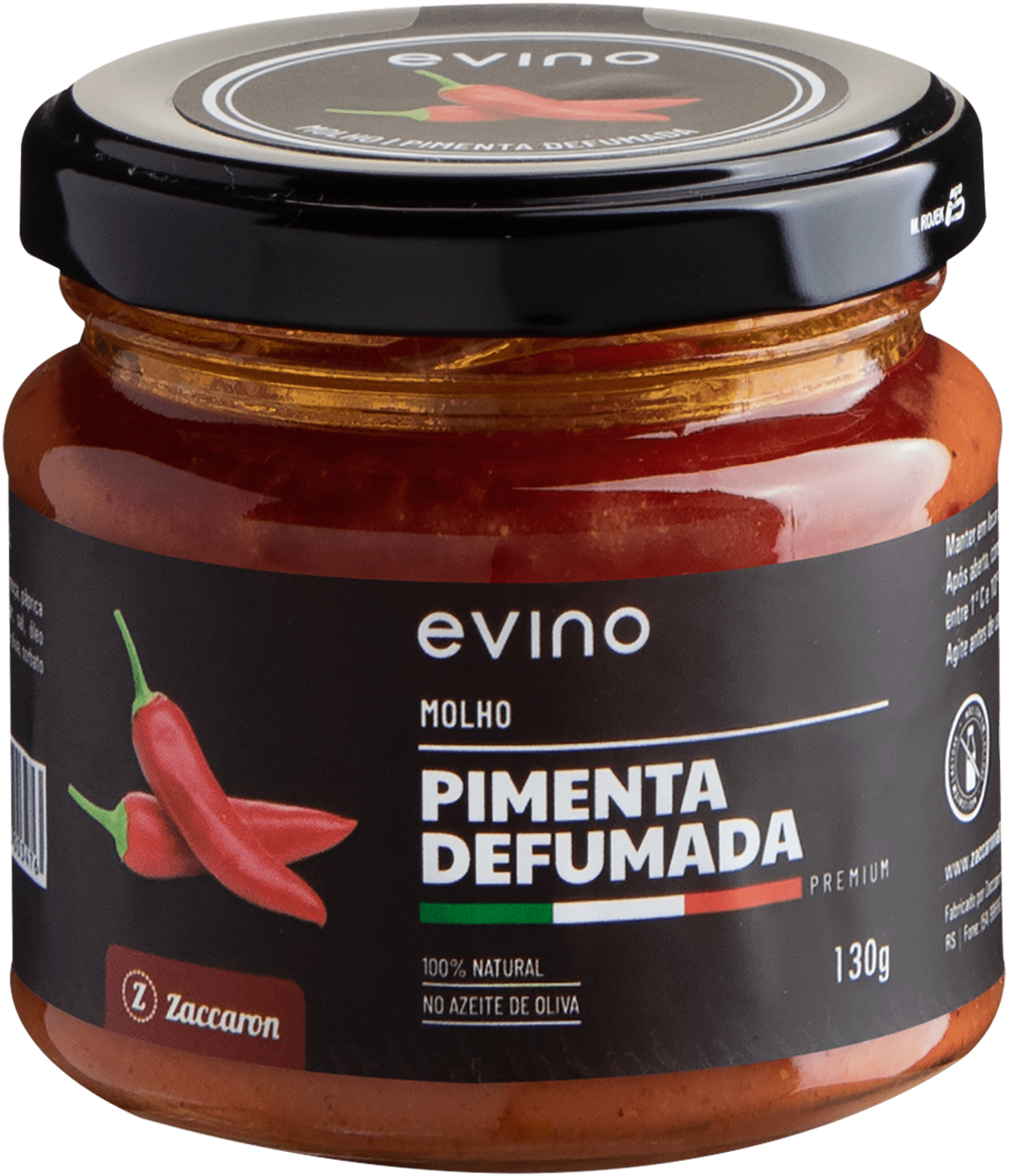 Molho de Pimenta Defumada Premium Zaccaron - 130g