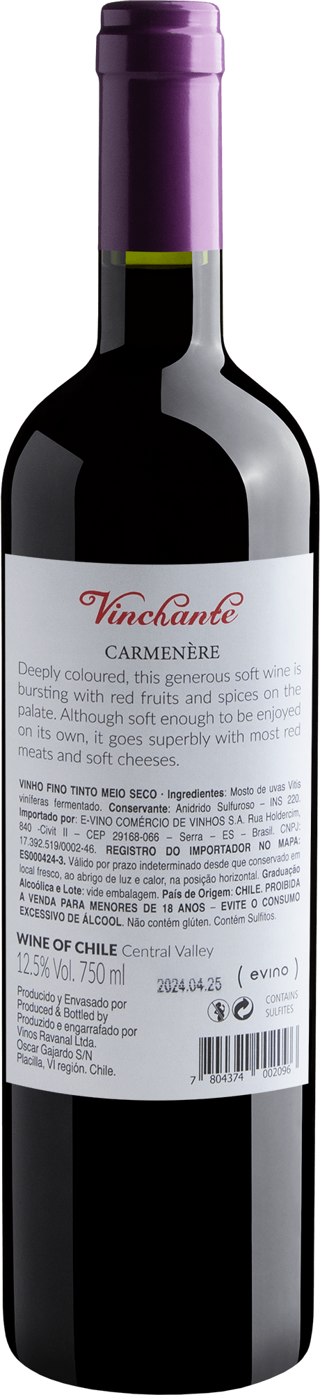 Vinchante Vin 266 Carménère Central Valley 2