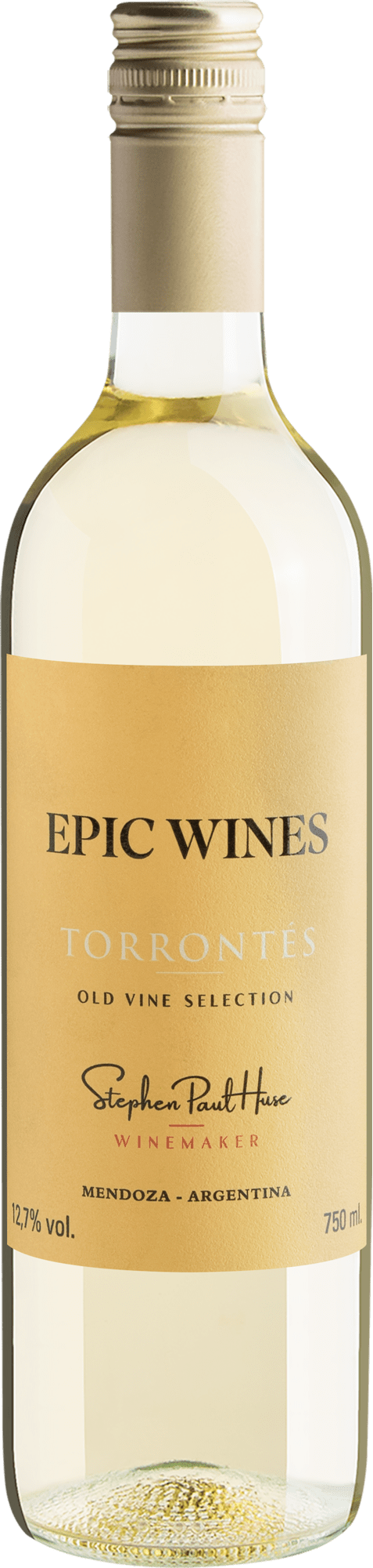 Epic Wines Torrontés Old Vine Selection Stephen Paul Huse Winemaker 