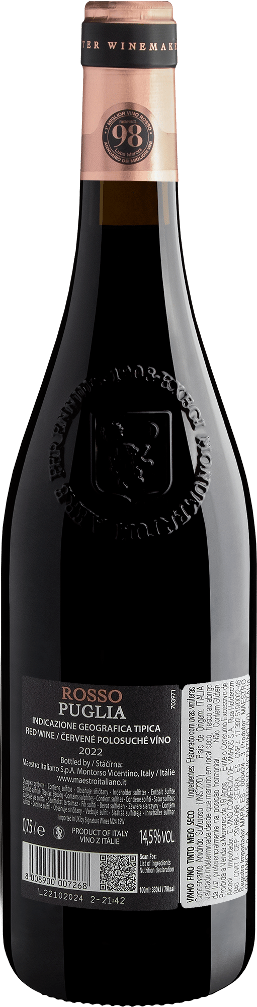 Gran Maestro Rosso Appassimento Puglia IGT 2022 2