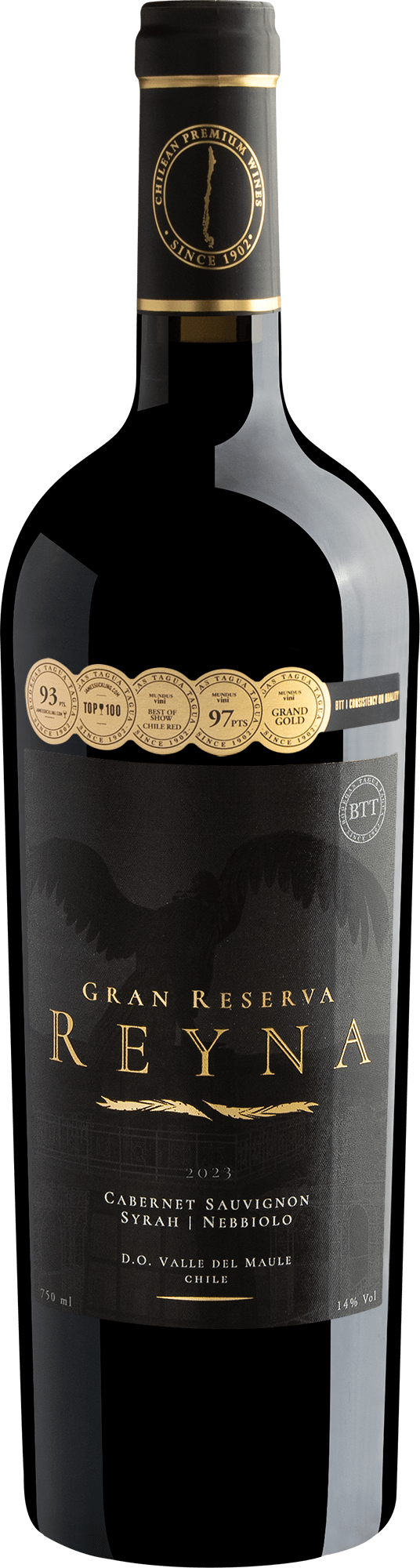 Reyna Gran Reserva Cabernet Sauvignon - Syrah - Nebbiolo Valle del Maule D.O. 2023