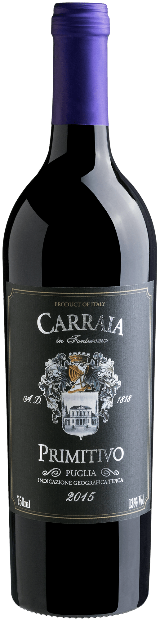 Carraia in Fonteroma Primitivo di Puglia 2015