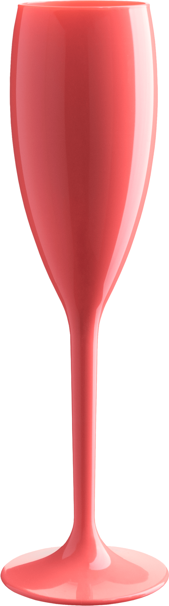 Taça de Espumante de Acrílico Coral