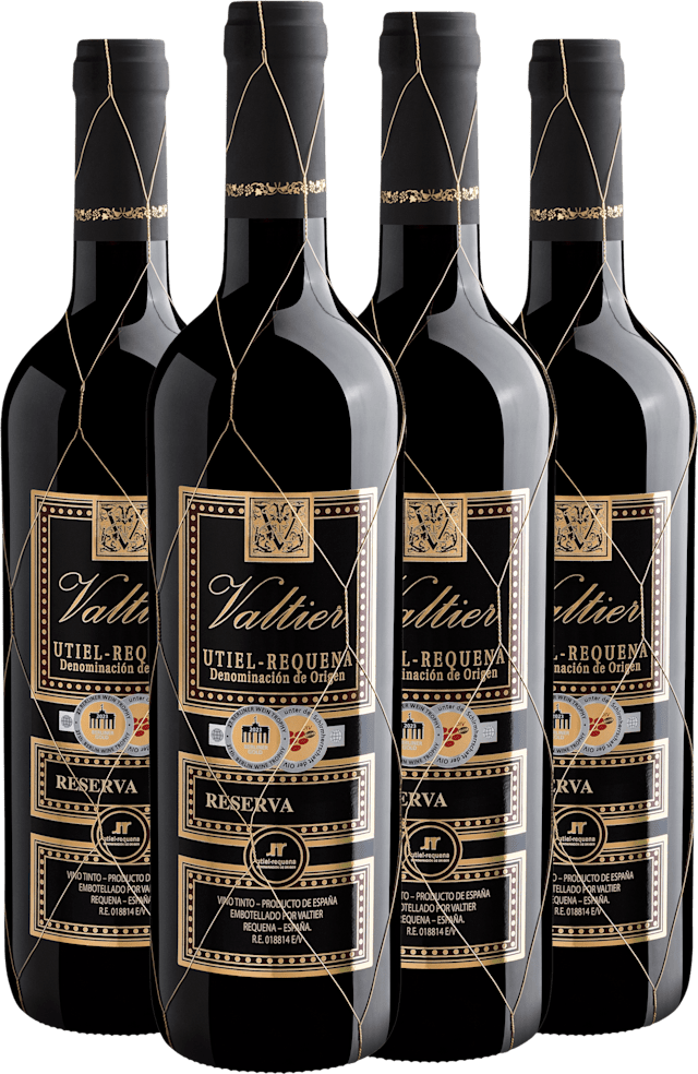 Kit 4 Valtier Reserva Utiel-Requena DOP por R$54,90 cada garrafa + Frete Grátis*