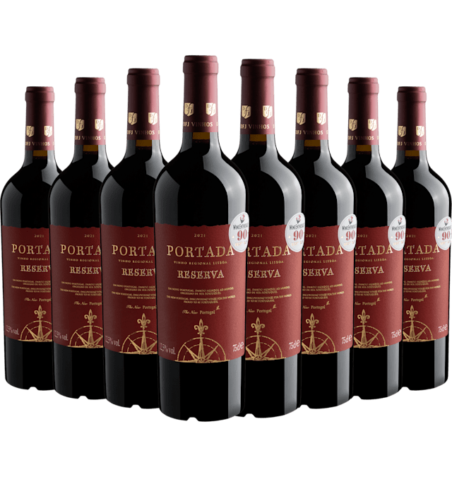 Kit 8 Portada Reserva Vinho Regional Lisboa