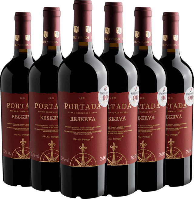 Kit 6 Portada Reserva Vinho Regional Lisboa