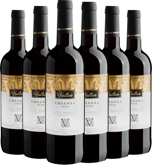 Kit 6 Valtier Crianza Utiel-Requena DOP por R$69,90 cada garrafa