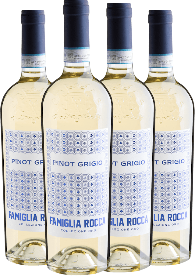 Kit 4 Famiglia Rocca Collezione Oro Pinot Grigio Delle Venezie DOC