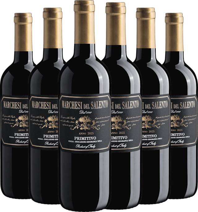 Kit 6 Marchesi del Salento Primitivo Puglia IGT