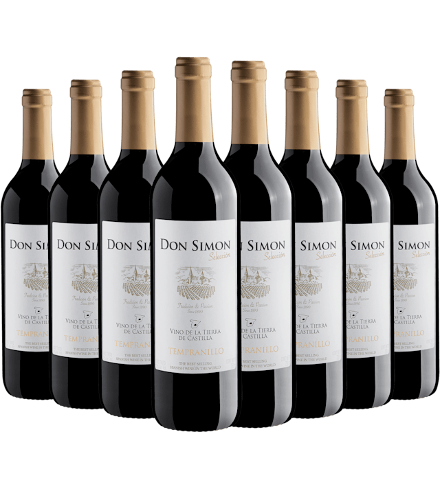 Kit 8 Don Simon Tempranillo por R$24,90 cada garrafa*
