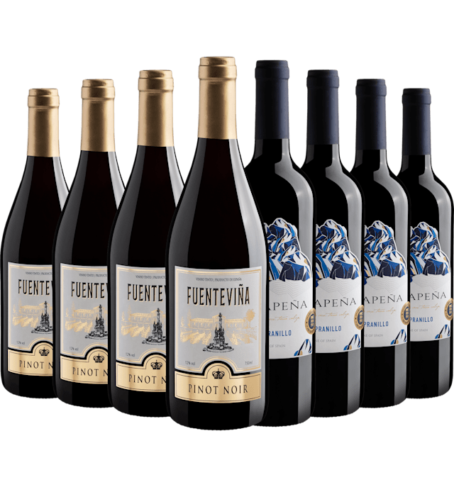 Kit 4 Fuenteviña Pinot Noir + 4 Viñapeña Tempranillo*
