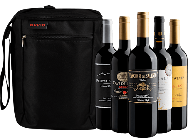 Kit 5 Tintos Premiados + Bolsa Exclusiva