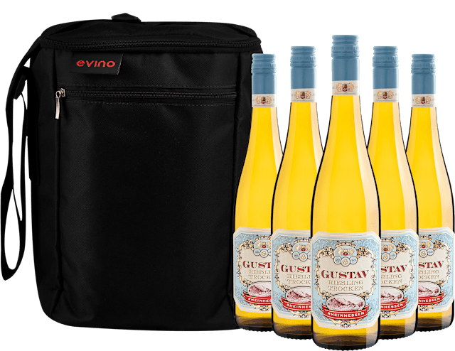 Kit 5 Gustav Riesling Trocken Rheinhessen + Bolsa Exclusiva