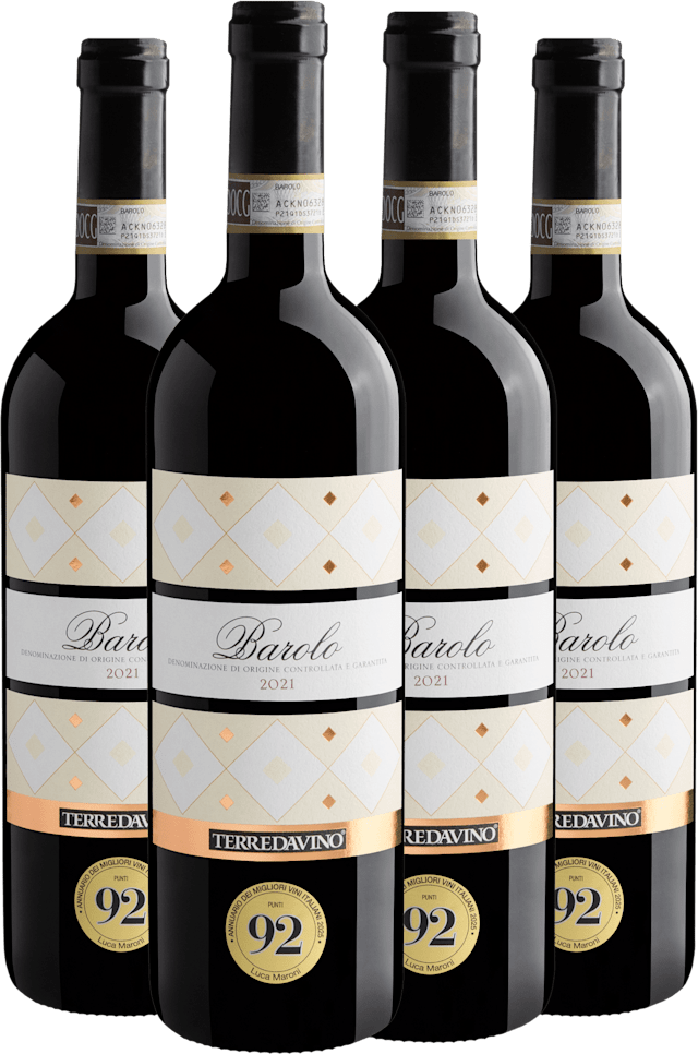 Kit 4 Terre da Vino Barolo DOCG por R$254,90 cada garrafa