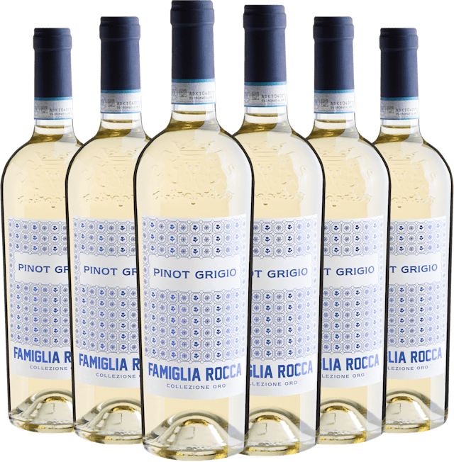 Kit 6 Famiglia Rocca Collezione Oro Pinot Grigio delle Venezie DOC