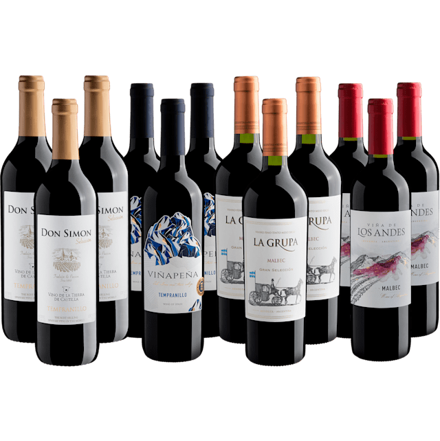 Kit Tintos Best Sellers | 12 garrafas por R$26,90 cada*