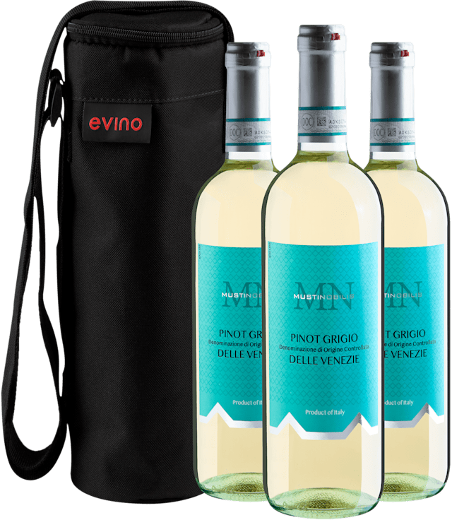 Kit 3 Musti Nobilis Pinot Grigio Delle Venezie DOC + Bolsa Exclusiva Grátis