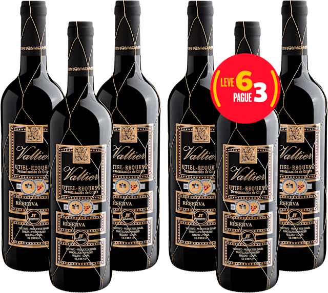 Kit Leve 6 Pague 3 Valtier Reserva Utiel-Requena DOP