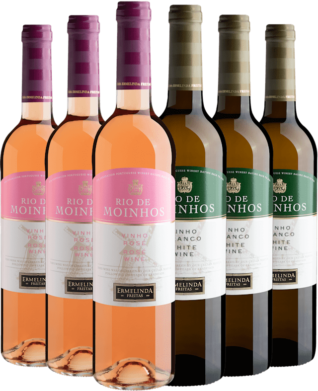 Kit Rio de Moinhos: 3 Rosés + 3 Brancos