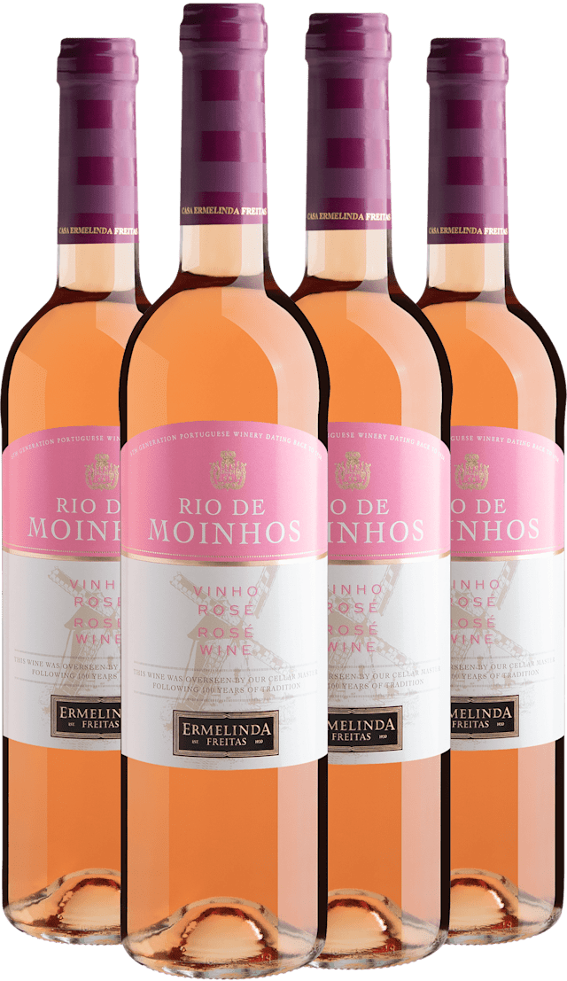 Kit 4 Rio de Moinhos Vinho Rosé por R$39,90 cada garrafa