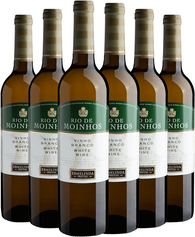 Kit 6 Rio de Moinhos Vinho Branco por R$36,90 cada garrafa