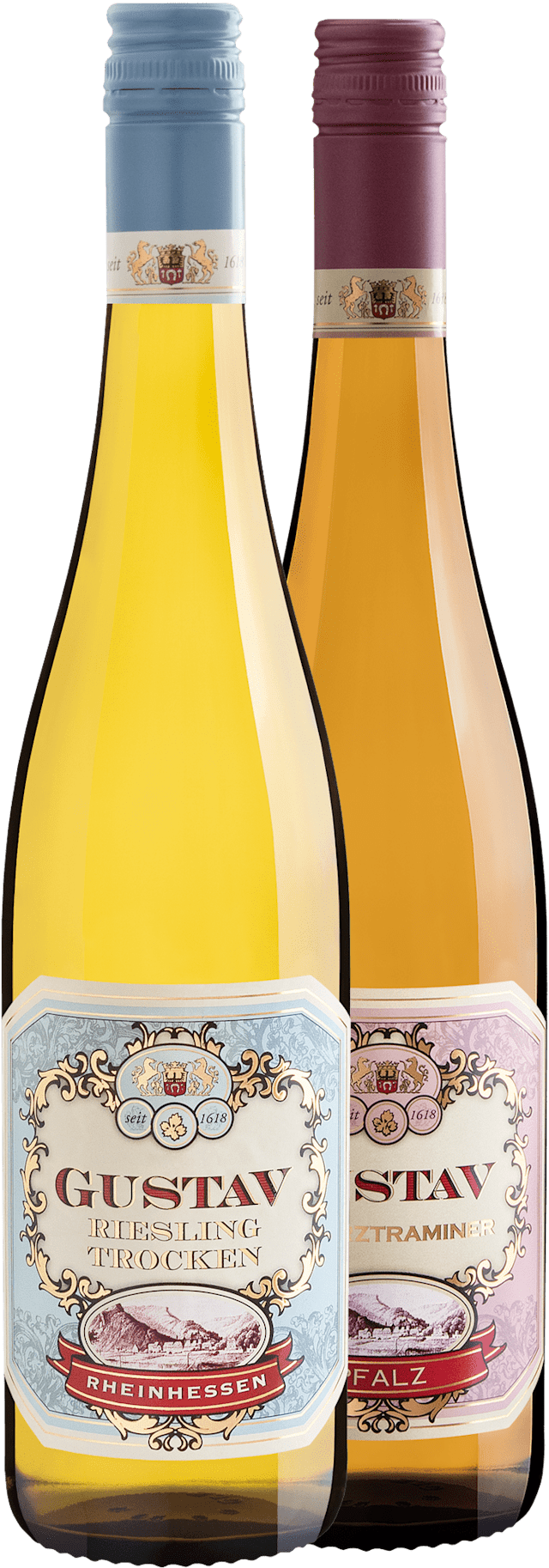 Kit Gustav | 1 Riesling + 1 Gewürztraminer