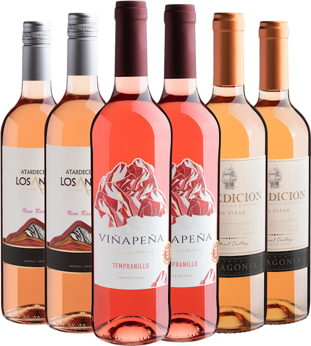 Kit 6 Rosés Best Sellers por R$27,90 cada garrafa