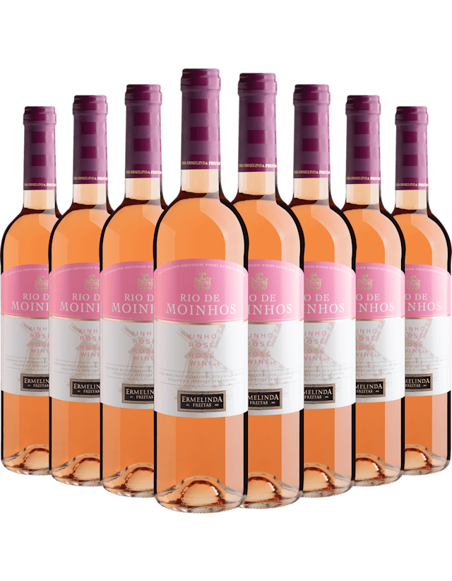 Kit 8 Rio de Moinhos Vinho Rosé por R$29,90 cada garrafa