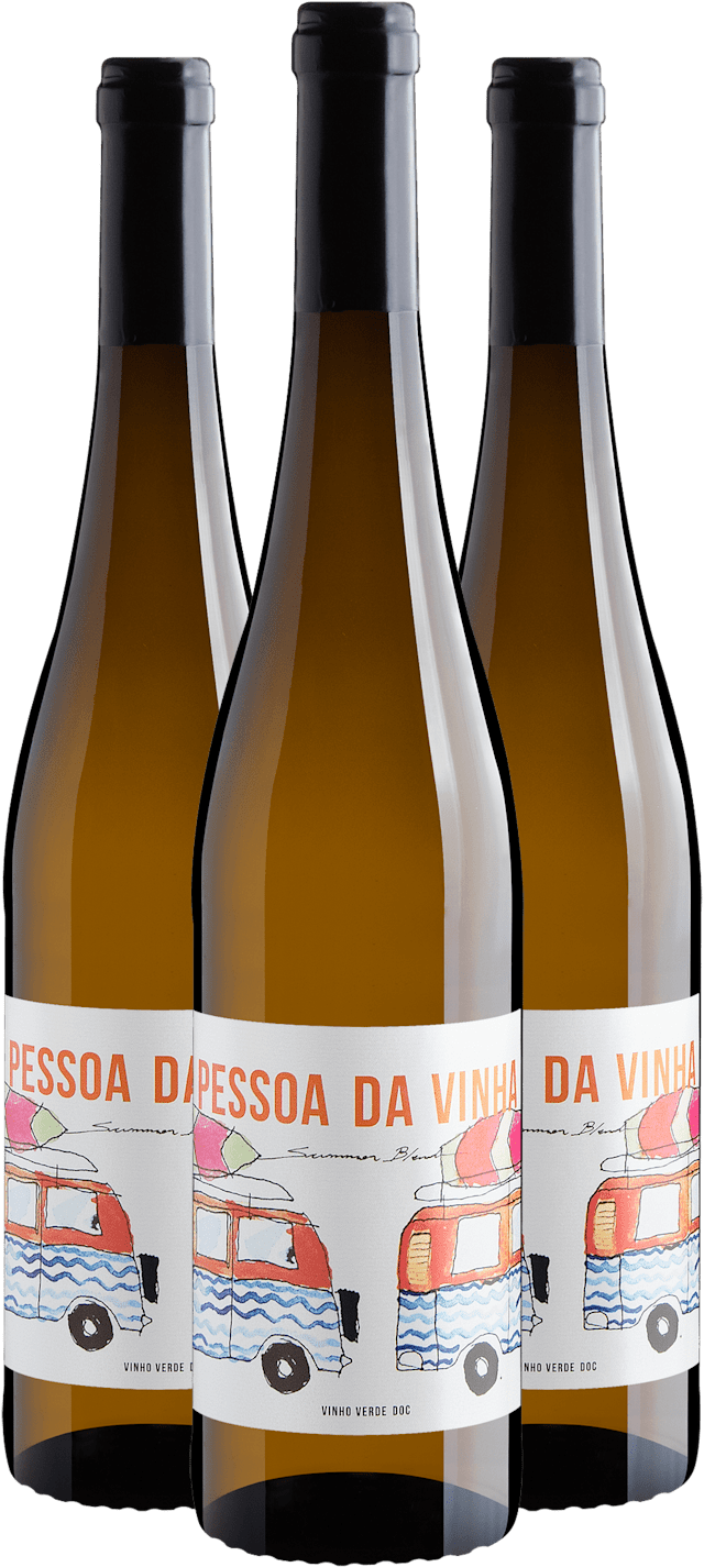 Kit 3 Pessoa da Vinha Summer Blend Vinho Verde DOC por R$69,90 cada garrafa