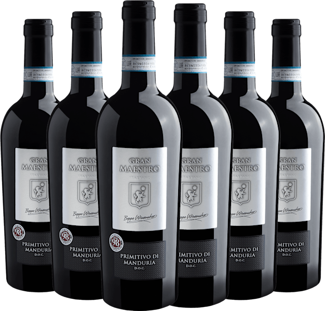 Kit 6 Gran Maestro Primitivo di Manduria DOC