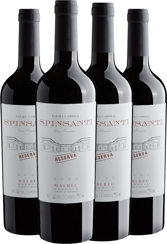 Kit 4 Palma Carola Spinsanti Malbec Reserva 