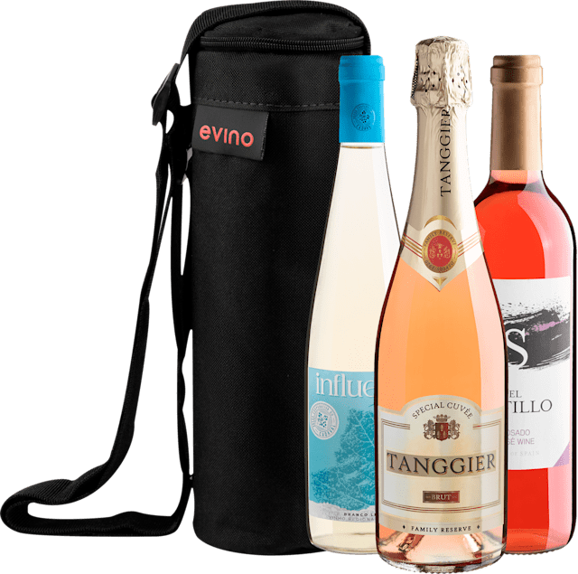 Kit 3 Vinhos Refrescantes com Tanggier Brut + 1 Bolsa Exclusiva