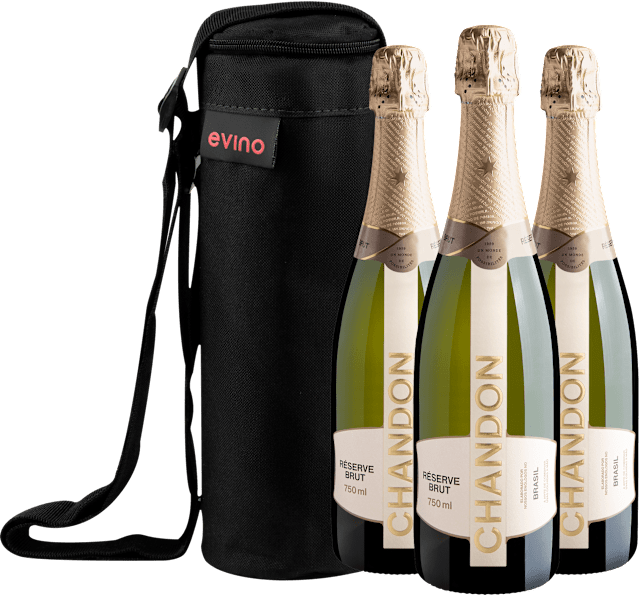 Kit 3 Chandon Réserve Brut + Bolsa  Exclusiva
