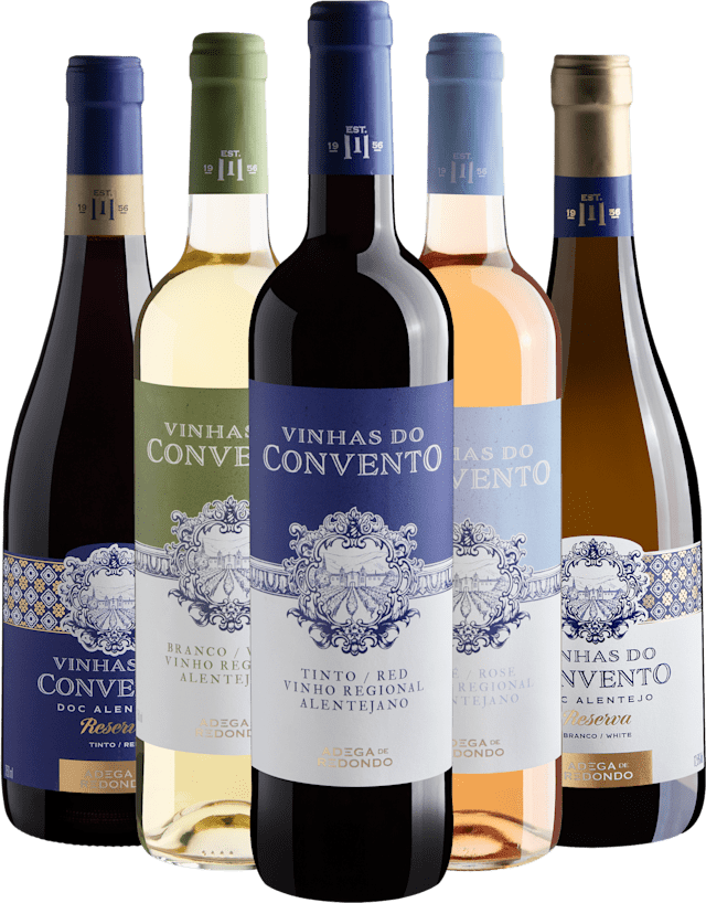 Kit Vinhas do Convento: 3 Regionais + 2 Reserva